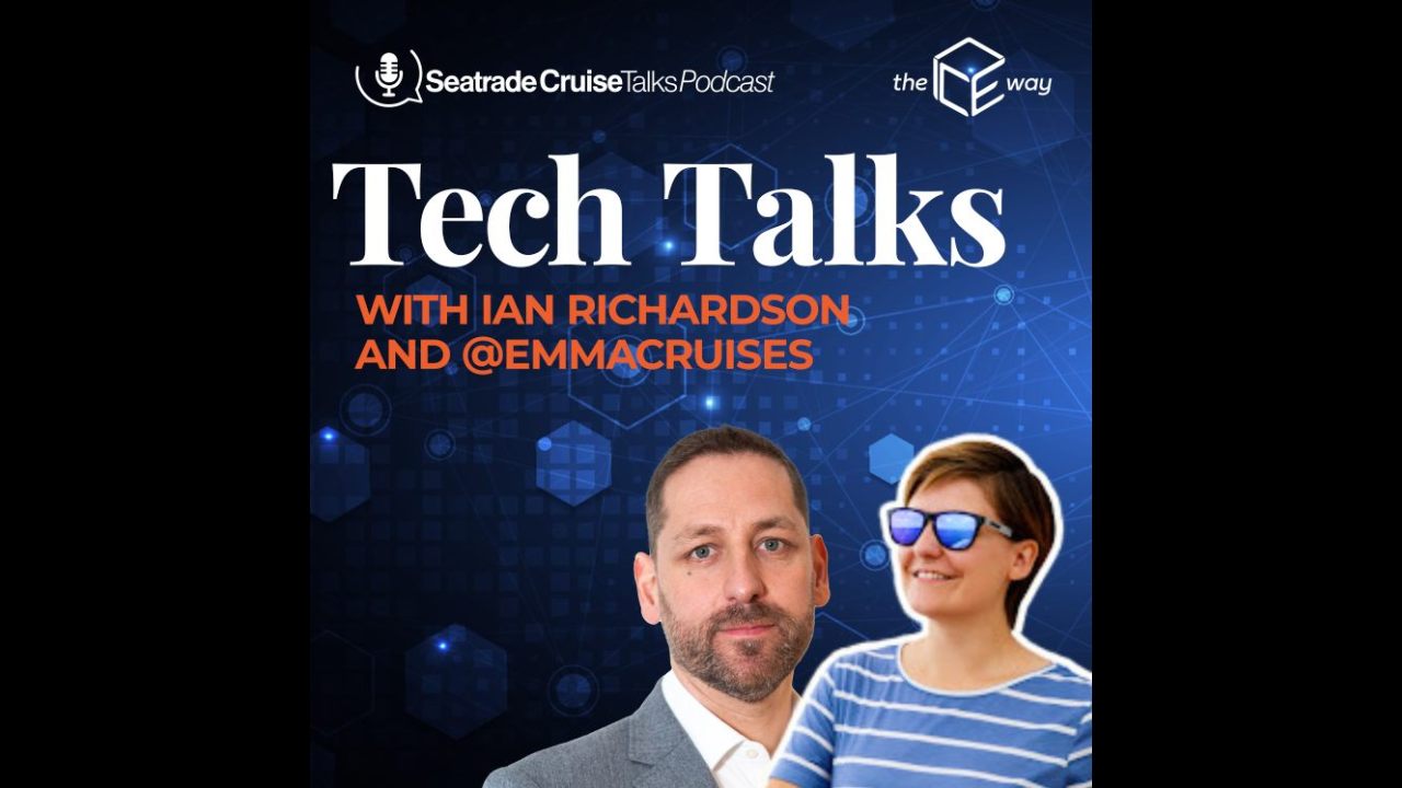 Cruise Vlogging & YouTube (Tech Talks #3, an image of Ian Richardson & Emma Cruises)