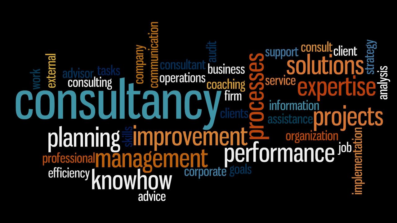 IT Consultancy services in the UK and around the world (consultancy word cloud)