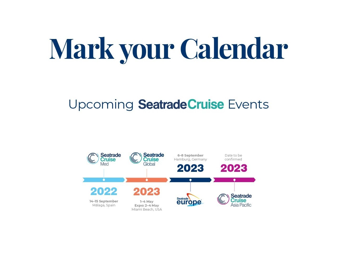Upcoming Seatrade Cruise events
