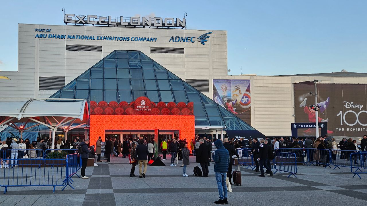 World Travel Market 2023 (WTM London main entrance)